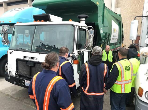 Waste Management donates used trucks to South Seattle College's